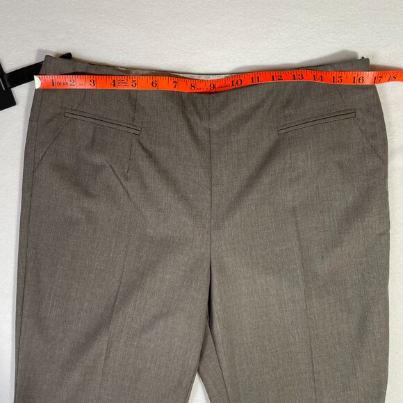 Alvin Valley Auslander Pant Size 10 Gray Straight Leg Wool Stretch Side Zip - Picture 5 of 16